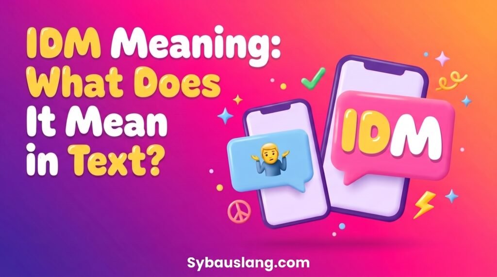IDM Meaning: The Viral Text Slang Everyone Is Using in 2026!